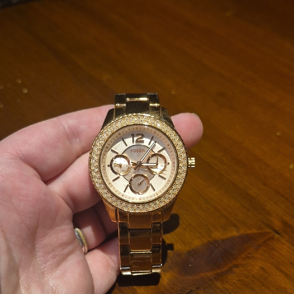 Fossil Women's Rose Gold-Tone Watch